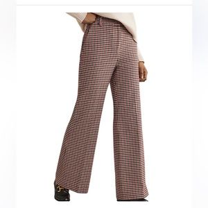 Boden Flared Checked Pants NWT